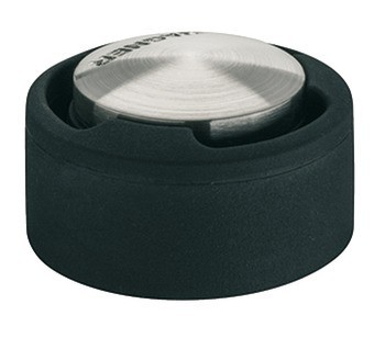 Dveřní doraz montovaný na podlahu, Zinková slitina, k přišroubování nebo nalepení, kulatý Ø 50 mm