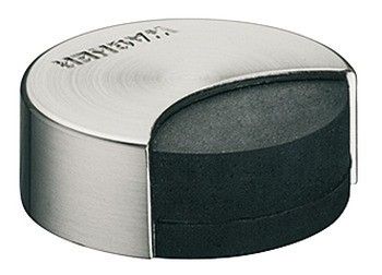 Dveřní doraz montovaný na podlahu, Zinková slitina, k přišroubování nebo nalepení, náhradní tvrdý/měkký