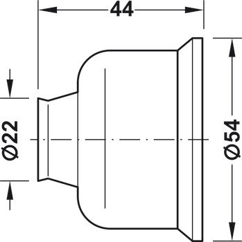 Dveřní doraz, Pro montáž na stěnu, magnetický, přídržná síla 10 nebo 20 kg