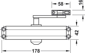 Dveřní zavírač, DCL11