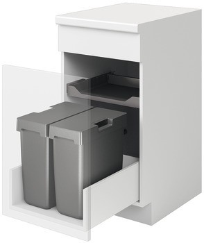 Dvojdílný odpadkový koš, 2 x 17 litrů