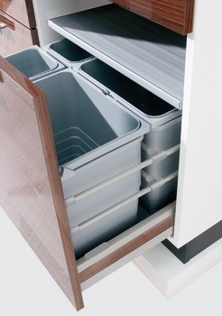 Dvojdílný odpadkový koš, Pro Blum Tandembox XL, 2 x 25 litrů