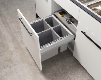 Dvojdílný odpadkový koš, Pro Blum Tandembox XL, 2 x 25 litrů