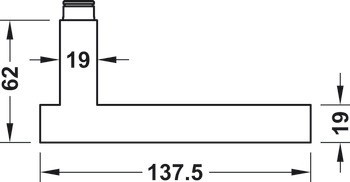 Dvojice dveřních klik, Startec LDH 2167