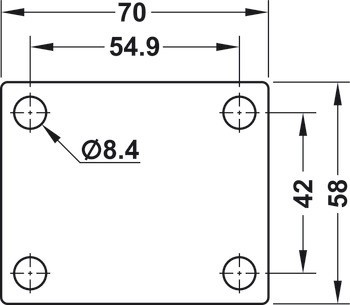 Dvojité kolečko, Nosnost 100 kg
