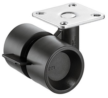 Dvojité kolečko, Nosnost 35 kg, řiditelné s brzdou