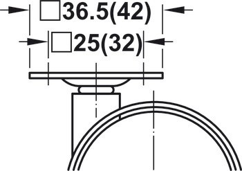 Dvojité kolečko, Nosnost 50 kg, řiditelné