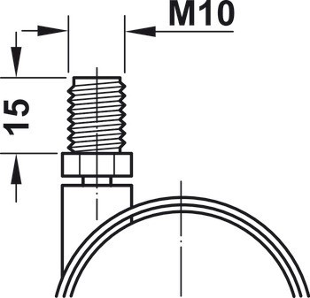 Dvojité kolečko, Nosnost 50 kg, řiditelné