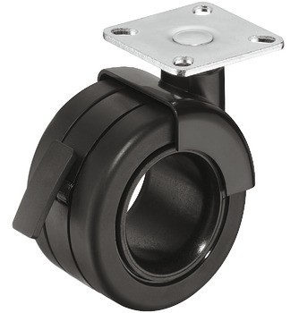 Dvojité kolečko, Nosnost 50 kg, řiditelné