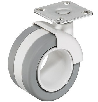 Dvojité kolečko, Nosnost 50 kg, řiditelné