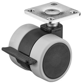 Dvojité kolečko, Nosnost 70 kg, řiditelné