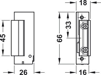 Elektrický otvírač, EffEff 118 FaFix®