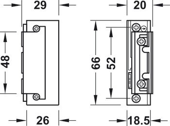 Elektrický otvírač, EffEff, model 118 ProFix®2