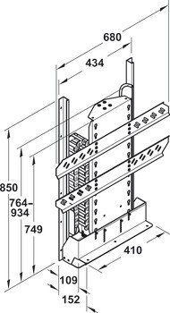 Elektrický zdvihací systém, nosnost 40 kg, pevná