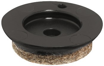 Filcový kluzák, kulatý, k naražení/nalisování, ⌀ 25 mm