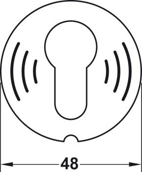 Fólie na rozetu, pro modul čtečky Dialock pro dveřní terminál DT 400