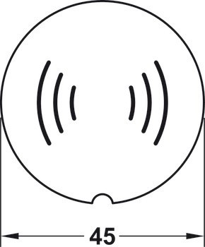 Fólie na rozetu, pro modul čtečky DT 710 a DT 400c