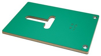 Frézovací šablona, pro plochou rozpěrku, vyrovnávací kování