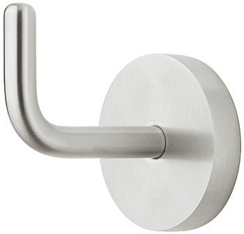 Háček na šaty, nerez, ⌀ háčku 10 mm