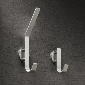 Háček na šaty, nerez, se 1 háčky