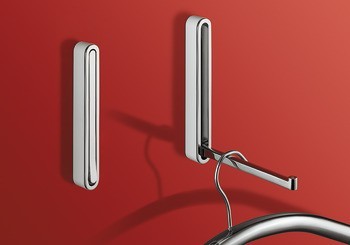 Háček na šaty, Plast a zinková slitina, pro sklápění, Häfele Déco