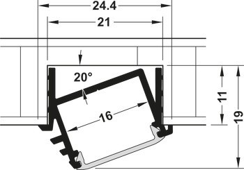 Häfele Loox profil 1192