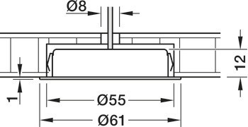 Häfele Loox5 LED 3113, 24 V, tunable white, hliník