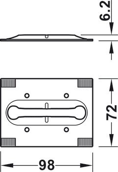 Häfele Startec Frame Fix, Upevňovací sada vzpěry pro zárubně