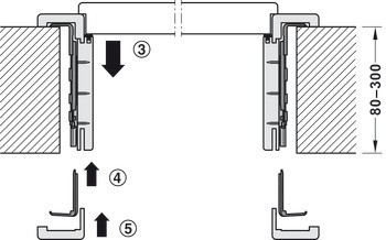 Häfele Startec Frame Fix, Upevňovací sada vzpěry pro zárubně