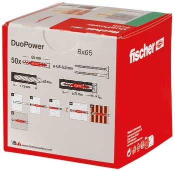 Hmoždinka, fischer Duopower, plast