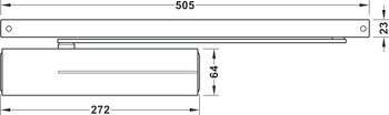Horní dveřní zavírač, Assa Abloy DC 700, EN 3–6