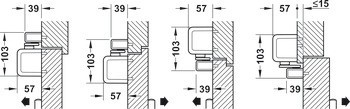 Horní dveřní zavírač, Assa Abloy DC 700, EN 3–6