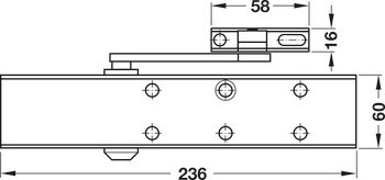 Horní dveřní zavírač, DCL51