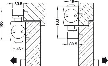 Horní dveřní zavírač, GEZE TS 5000 SoftClose, s kluznou lištou, bez vložky aretace v otevřené poloze, EN 2–6