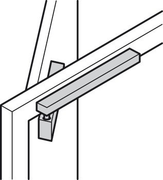 Horní dveřní zavírač, TS 93 G Basic, design Contur, s kluznou lištou