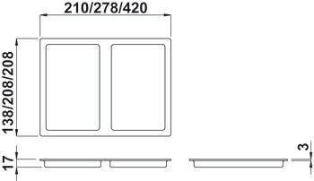 Náhradní víko, pro koš 6 litrů