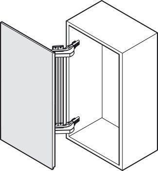 Individuální závěs pro mechanismus otevírání dveří, Swingfront 17 FB, pro dřevěné dveře