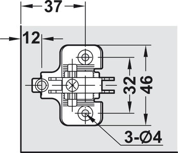 Individuální závěs pro mechanismus otevírání dveří, Swingfront 24 FB, pro dřevěné dveře