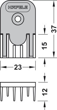 Izolace proti hluku a průvanu, termoplastický elastomer (TPE)