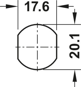 Jazýčkový zámek, Häfele Symo FM Plus, s pevnou vložkou s plátkovými stavítky, s jazýčkem s háčkem