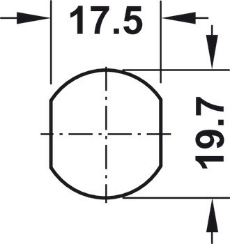 Jazýčkový zámek, Häfele Symo FM Plus, s pevnou vložkou s plátkovými stavítky, s rovným zamykacím jazýčkem