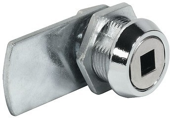 Jazýčkový zámek,  Häfele Symo LB, pro dozický klíč, montáž pomocí matice, s rovným zamykacím jazýčkem