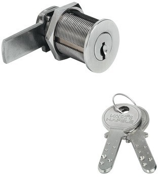Jazýčkový zámek, Kaba 8, s vložkou s pinovými stavítky, uchycení maticí, tloušťka dveří ≤24 mm