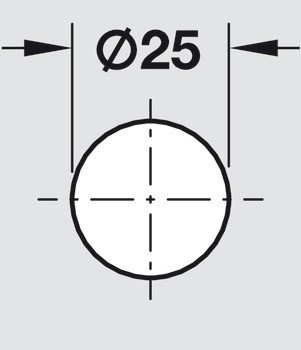 Jazýčkový zámek pro skleněné dveře, CAM, s vložkou s plátkovými stavítky, pro dvojité dveře, k nalepení