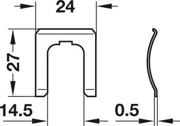 Jazýčkový zámek, S pevnou vložkou s plátkovými stavítky, s rovným zamykacím jazýčkem