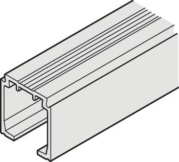 Jednoduchá pojezdová kolejnice, Předvrtaná, Š x V: 32 x 34 mm