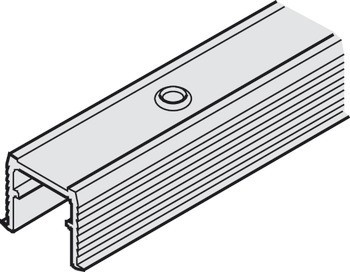 Jednoduchá vodicí kolejnice, předvrtaná, 16 x 13 mm (Š x V)