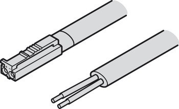 Kabel, pro Häfele Loox5, 24 V, 2pólové (jednobarevná nebo tunable white 2vodičová technologie)