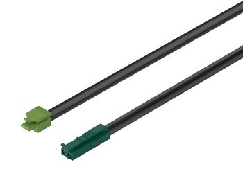 Kabel, pro Häfele Loox5, 24 V, modulární s pojistným klipem, 2pólový (jednobarevná nebo tunable white 2vodičová technologie)