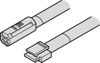 Kabel, pro Häfele Loox5, 24 V, modulární s pojistným klipem, 3pólový (tunable white)